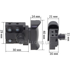 Кнопка болгарки Stern 125, Euro Craft 125
