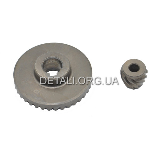 Шестерні (пара) болгарки Makita GA 9558 / GA 9555 аналог 227541-3 + 227542-1 (d1 12 * 48 / d2 6 * 18 / h2 15)