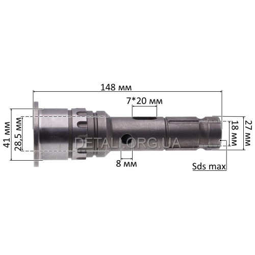 Ствол відбійного молотка Makita HM1202C аналог 324109-7