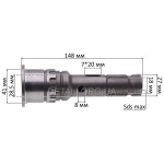 Ствол відбійного молотка Makita HM1202C аналог 324109-7