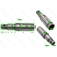 Ствол перфоратора Einhell 726 d25*31 L123