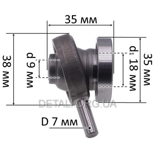 П'яний підшипник перфоратора Bosch GBH 2-26 з голчастим підшипником 1615819028