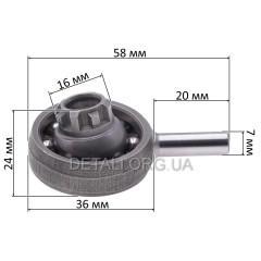 П'яний підшипник перфоратора Makita HR 2450 аналог 219014-0 2