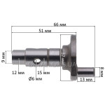 Кривошип VJ Parts перфоратора DWT dвн9*12*15 L51*66 палец 8ммL14