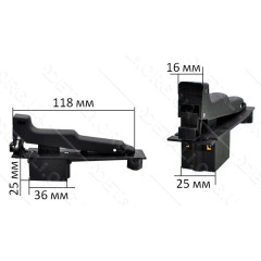 Кнопка болгарки DWT 230 SL