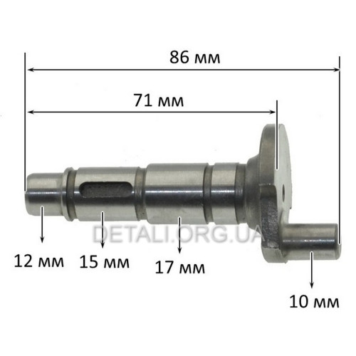 Кривошип перфоратора MAX (L86/d12*15*17*10 мм)
