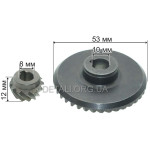 Шестерни (пара) болгарки Einhell 125 (d1 10*53/d2 8*19/h2 12)