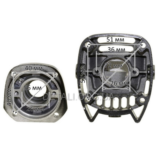 Корпус редуктора (голова) болгарки УШМ Stern/Ferm125 C/Зенит-125/950M