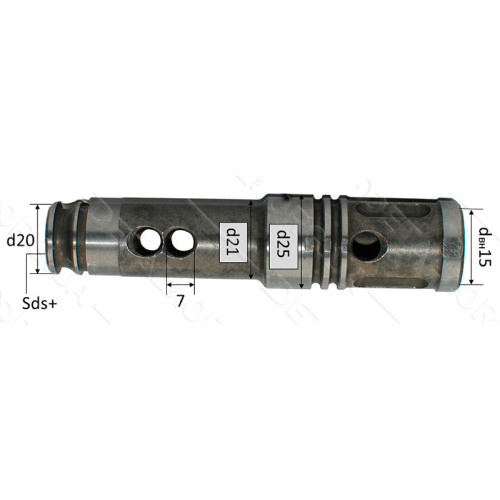 Ствол перфоратора D25 L113 Sturm - RH2525-V, Start-PRO-SRH-1470, Graund-ПЭ-1370, Элпром-ЭПЭ-1300-2, 