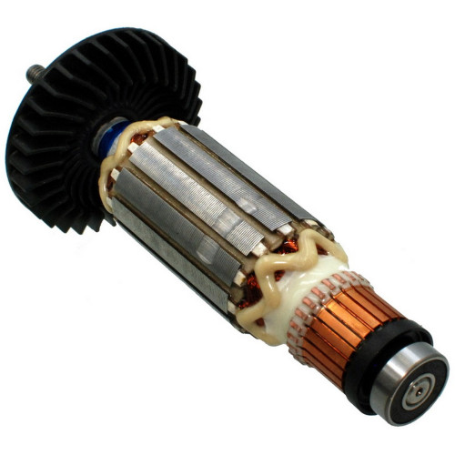 Якорь болгарка Makita GA 9555/GA 9553 оригинал (152*32 резьба 6мм) 515619-7