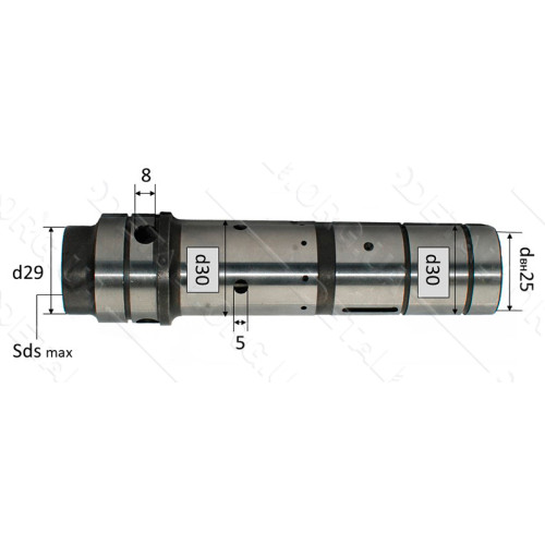 Ствол великий бочкового перфоратора D25 L 156 №1