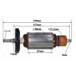 Якір болгарка Stern 230 N (194*48 шліц 9мм)
