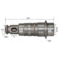 Ствол перфоратора Bosch 2-20 голий аналог 1616490058