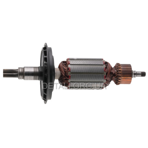 Якір (ротор) VJ-Parts перфоратора для Bosch GBH 7 DE (211*46 8-з прямо) аналог 1614010213.