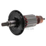 Якір (ротор) VJ-Parts перфоратора для Bosch GBH 7 DE (211*46 8-з прямо) аналог 1614010213.