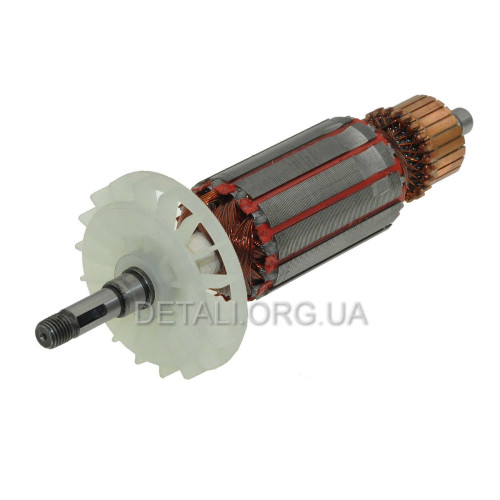 Якорь болгарка Интерскол 125 900W (165,5*35 шпонка 8мм)