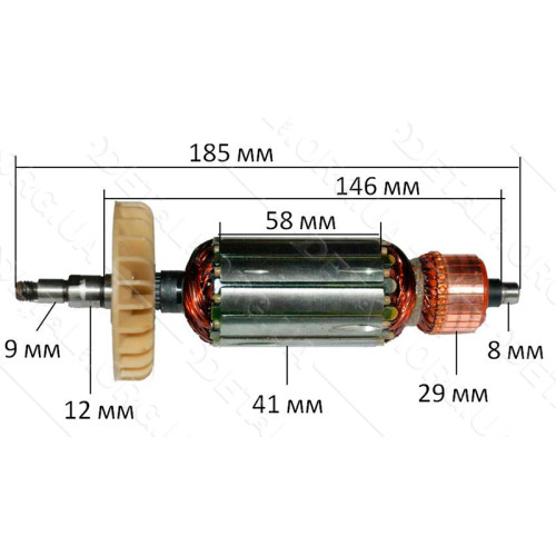 якір болгарка Stern 180 Q шліц( 185*41 шліц 9мм)