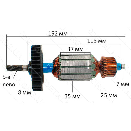 якір дриль Einhel BT ID 710( 152*35 5-з /вліво)