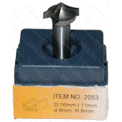Фреза Globus Item 2053 D16mm L11mm d8mm R8mm