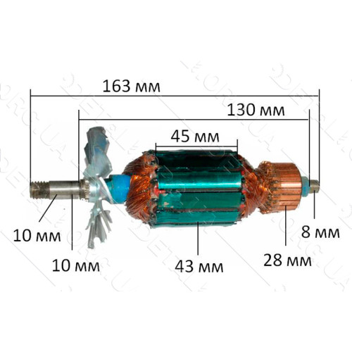 якір рубанок Wintech wpl - 1000( 163*43 різьблення 10мм)