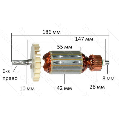 якір пило торцювання Темп( 186*42 6-з / право)