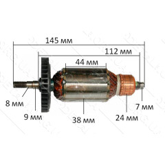 якір рубанок Blau Craft BEH 710 i( 145*38 різьблення 8мм)