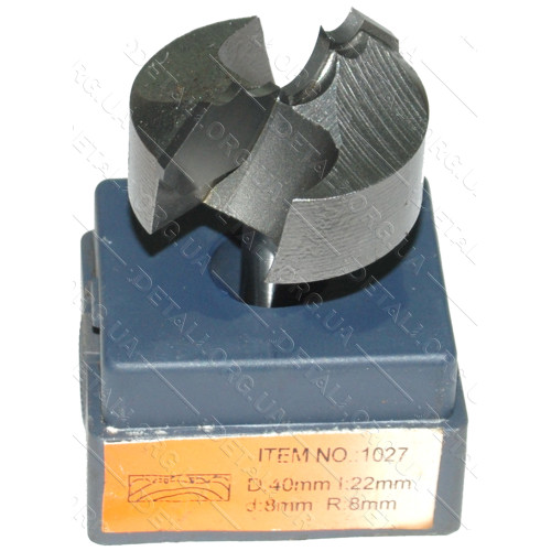 Фреза Globus Item 1027 D40mm l22mm d8mm R8mm