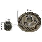Шестерні (пара) болгарки Темп/Титан 125/8-125 (d1 12*46/d2 7/h2 14,5)