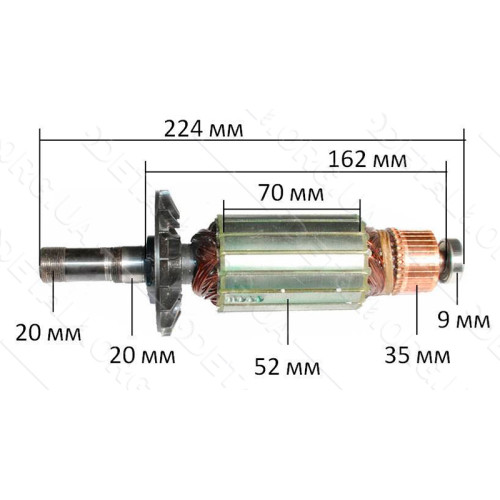 Якорь фрезер Craft BOF 1850 (224*52 резьба 20мм)