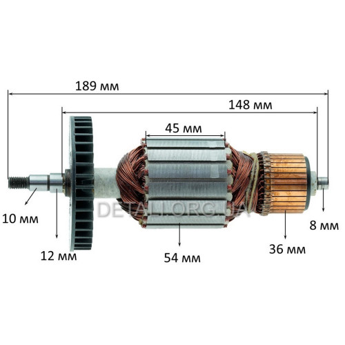 Якір ланцюгової пили Craft 2250 старий (189*54 посадка 10мм)