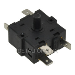 Переключатель масляного радиатора 4 положения 6 контакта 32*32mm 16A 2