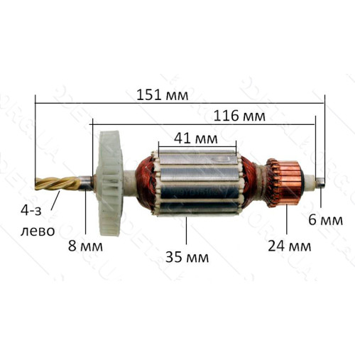 Якорь дрель Einhell 65 (151*35 4-з /лево)