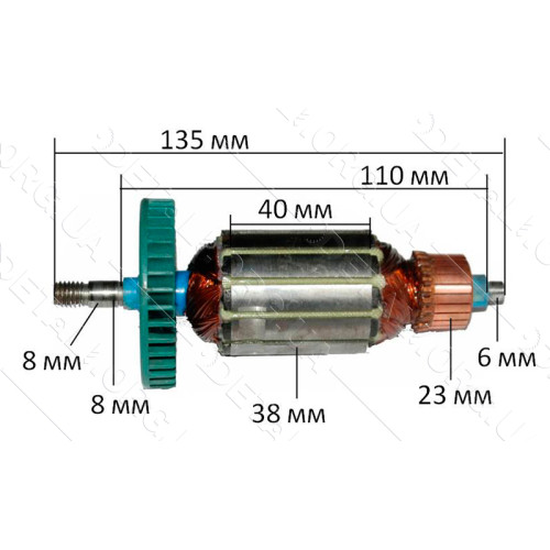 якір Рубанок Зеніт ЗР- 950 / Craft - Men 800 Вт   ( 135*38 різьблення 8мм)