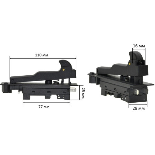 Кнопка болгарка Makita 9069 оригинал 650102-8