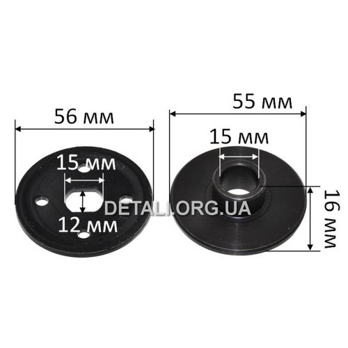 Фланец пилы rebir 5107 d15/12*15