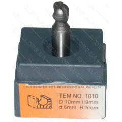 Фреза Globus Item 1010 D10mm L9mm d8mm R5mm