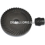 Шестерни (пара) болгарки Sparky 230 резьба середина VJ Parts (d1 15*79/d2 10/h2 22.5)