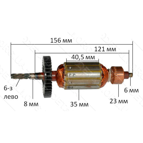 якір дриль Interkren( 156*35 6-з /ліво)
