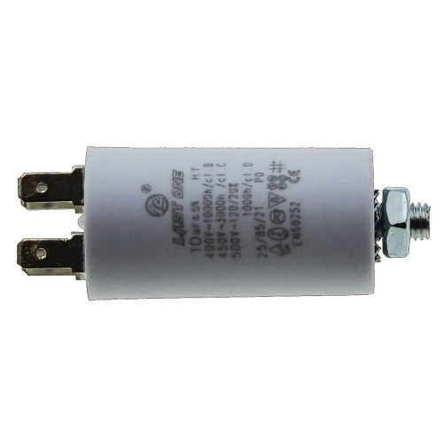 Конденсатор Last One 10мкф клеммы + винт HY2 CBB-60M (D30 / H57 мм)