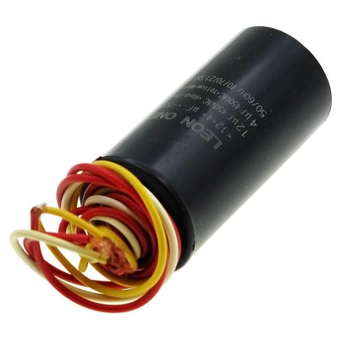 Рабочий конденсатор Leon One 12+4мкф 450V (D40 / H83 мм)