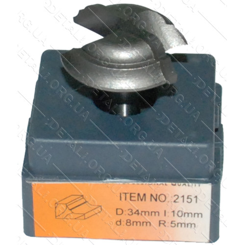 Фреза Globus Item 2151 D34mm  L10mm d8mm R5mm