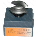 Фреза Globus Item 2151 D34mm  L10mm d8mm R5mm