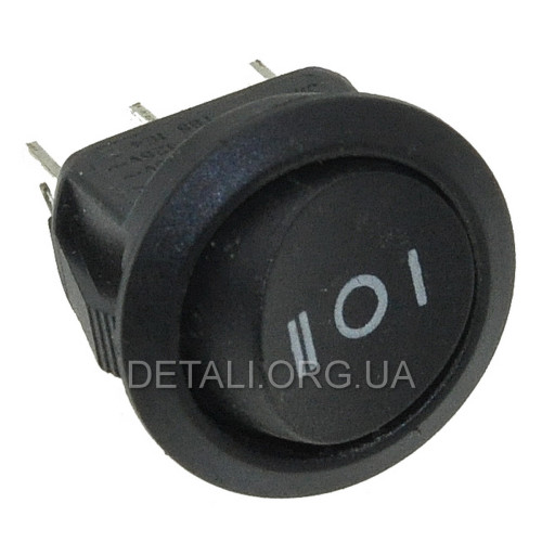Тумблер круглый 3 положения 3 контакта d23 mm 6A