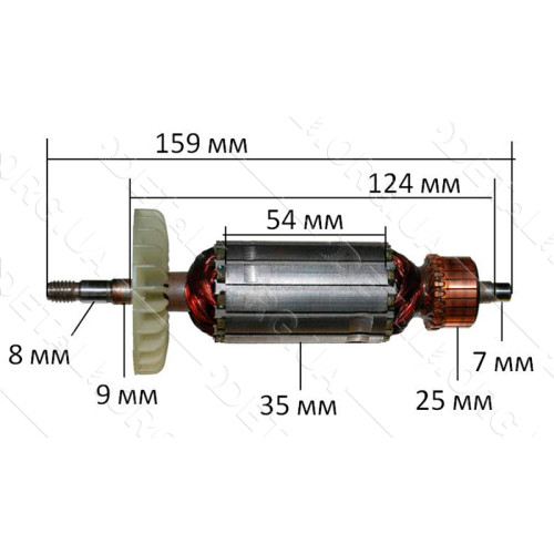 Якорь болгарка Sturm AG9112P (159*35 посадка 8мм резьба)