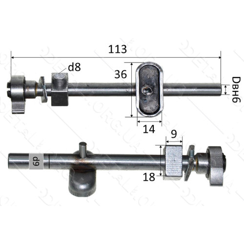 Шток лобзика Зенит ЗПЛ-1050 М D9 L113