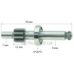 Промвал перфоратора Bosch 2-26 с подшипником d7*9 L70 1617000556