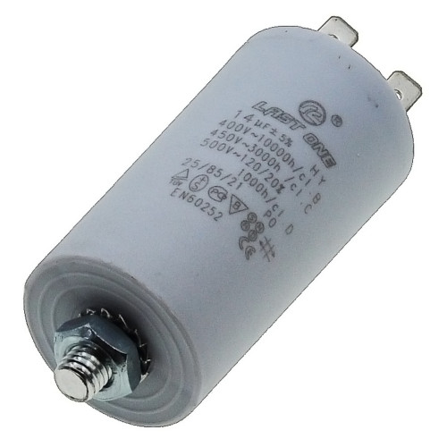 Конденсатор Last One 14мкф клеммы + винт HY2 CBB-60M (D35 / H65 мм)