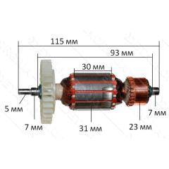 якір мережевий шуруповерт Sturm ID 2145P( 115*31 посадка 5мм)