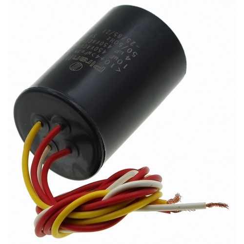Рабочий конденсатор Leon One 10+4мкф 450V (D41 / H62 мм)