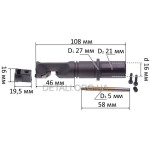 Держатель матрицы+пуансон вырубных ножниц Makita JN1601 аналог 322701-3+A-83951+A-15051